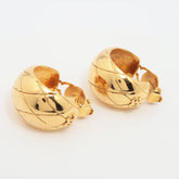 Chanel Coco Gold Clip On Earrings Costume Jewellery
